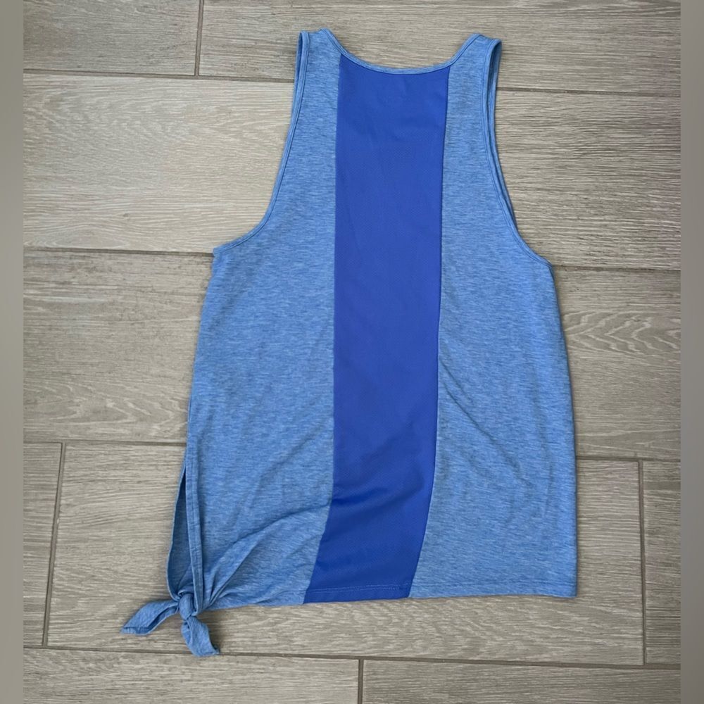 Gap Fit Breathe Side Tie Tank Top Size XS Blue - Picture 3 of 5